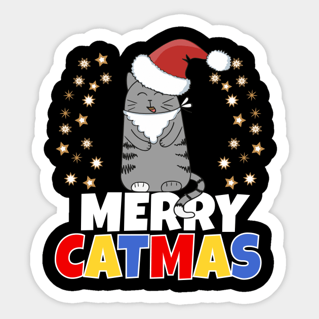 Merry Catmas Sticker by Work Memes